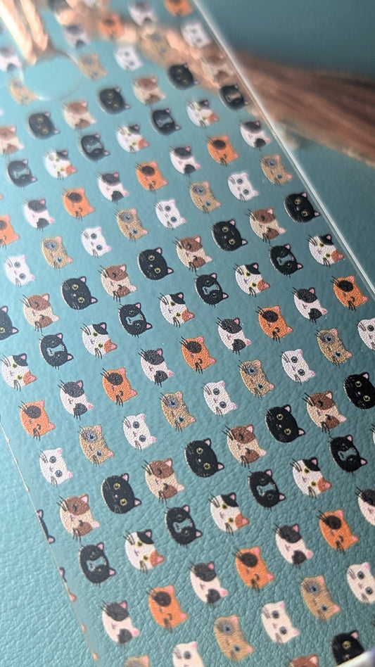 Cat Faces Acrylic Bookmark | Cute Gift for Cat Lovers