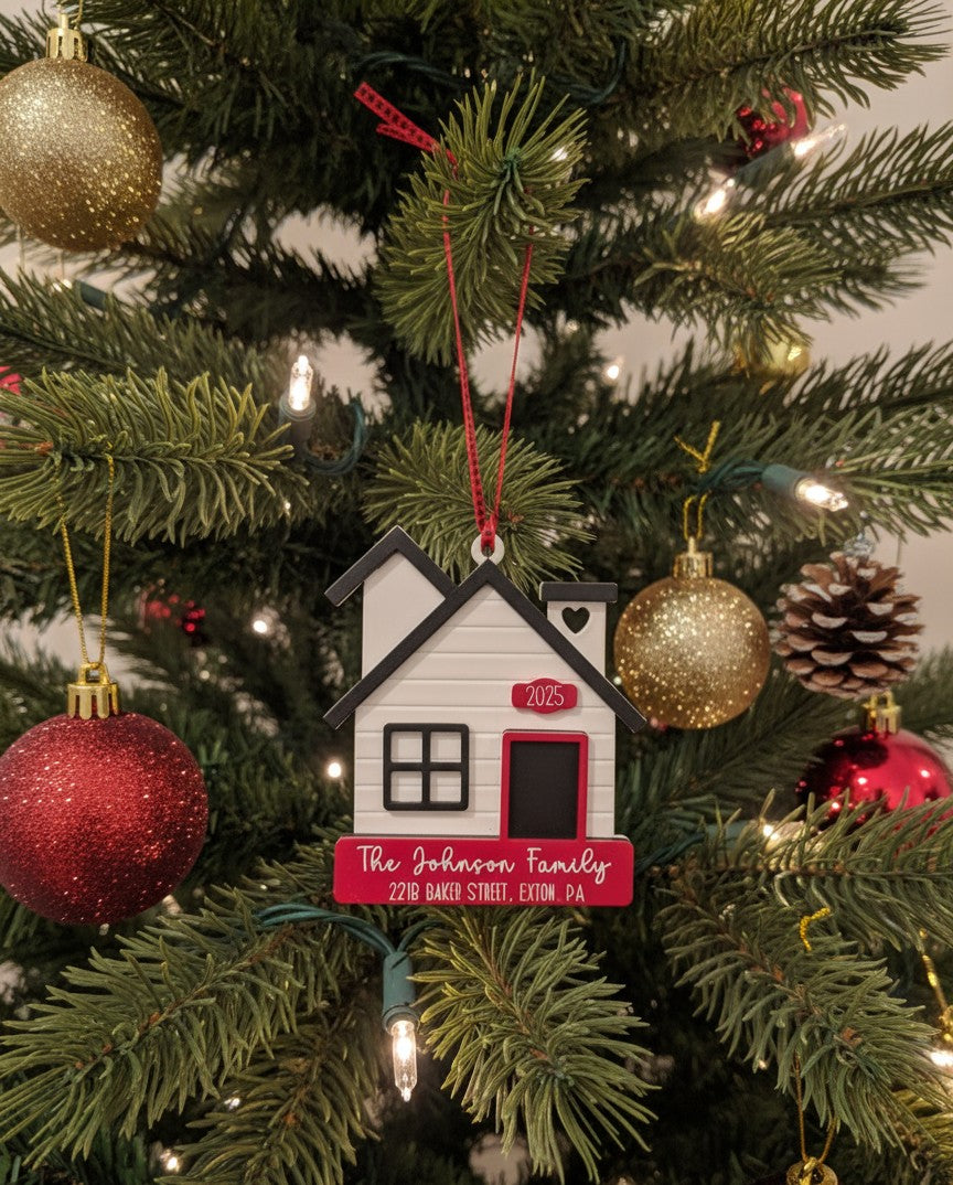 New Home Ornament – Personalized Housewarming Keepsake