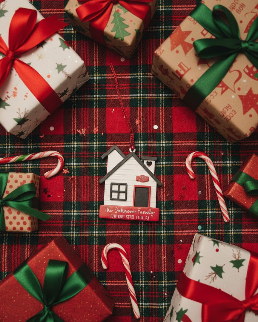 New Home Ornament – Personalized Housewarming Keepsake