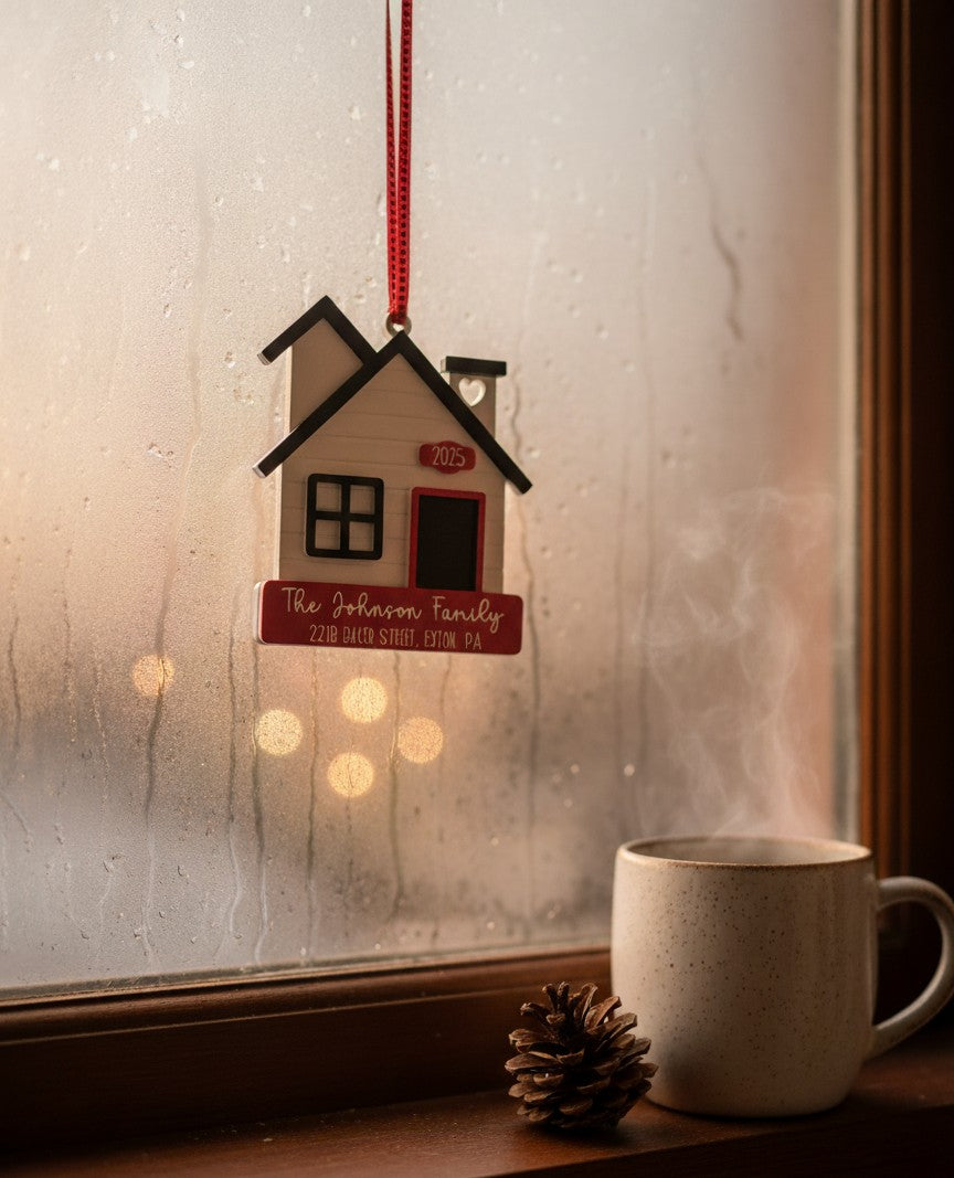 New Home Ornament – Personalized Housewarming Keepsake
