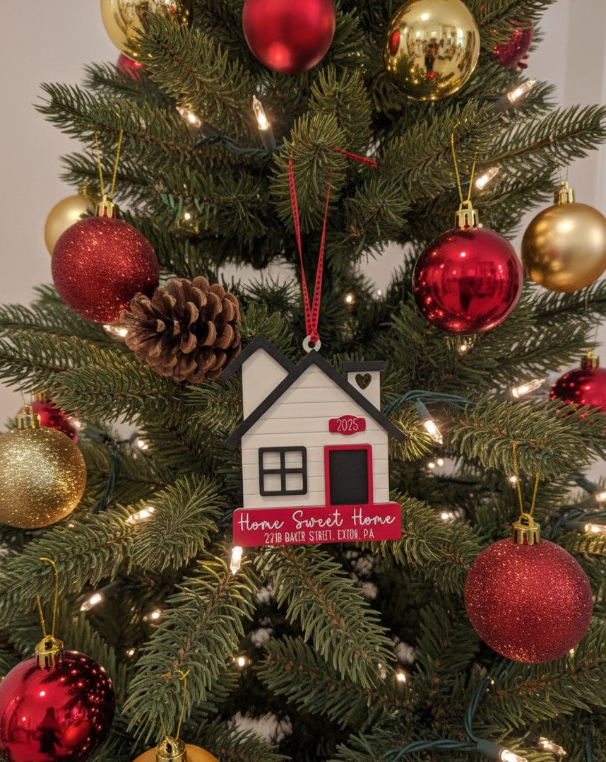 New Home Ornament – Personalized Housewarming Keepsake