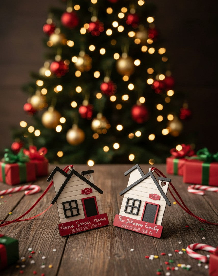 New Home Ornament – Personalized Housewarming Keepsake