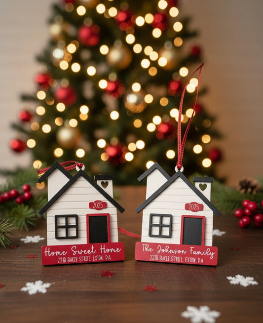 New Home Ornament – Personalized Housewarming Keepsake