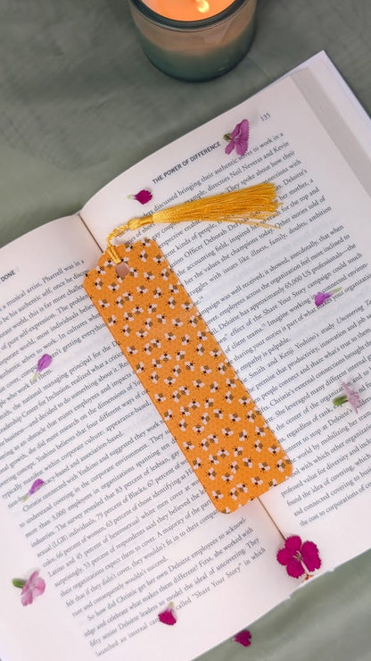 Bees & Honeycomb Acrylic Bookmark | Cute Nature Book Lover Gift