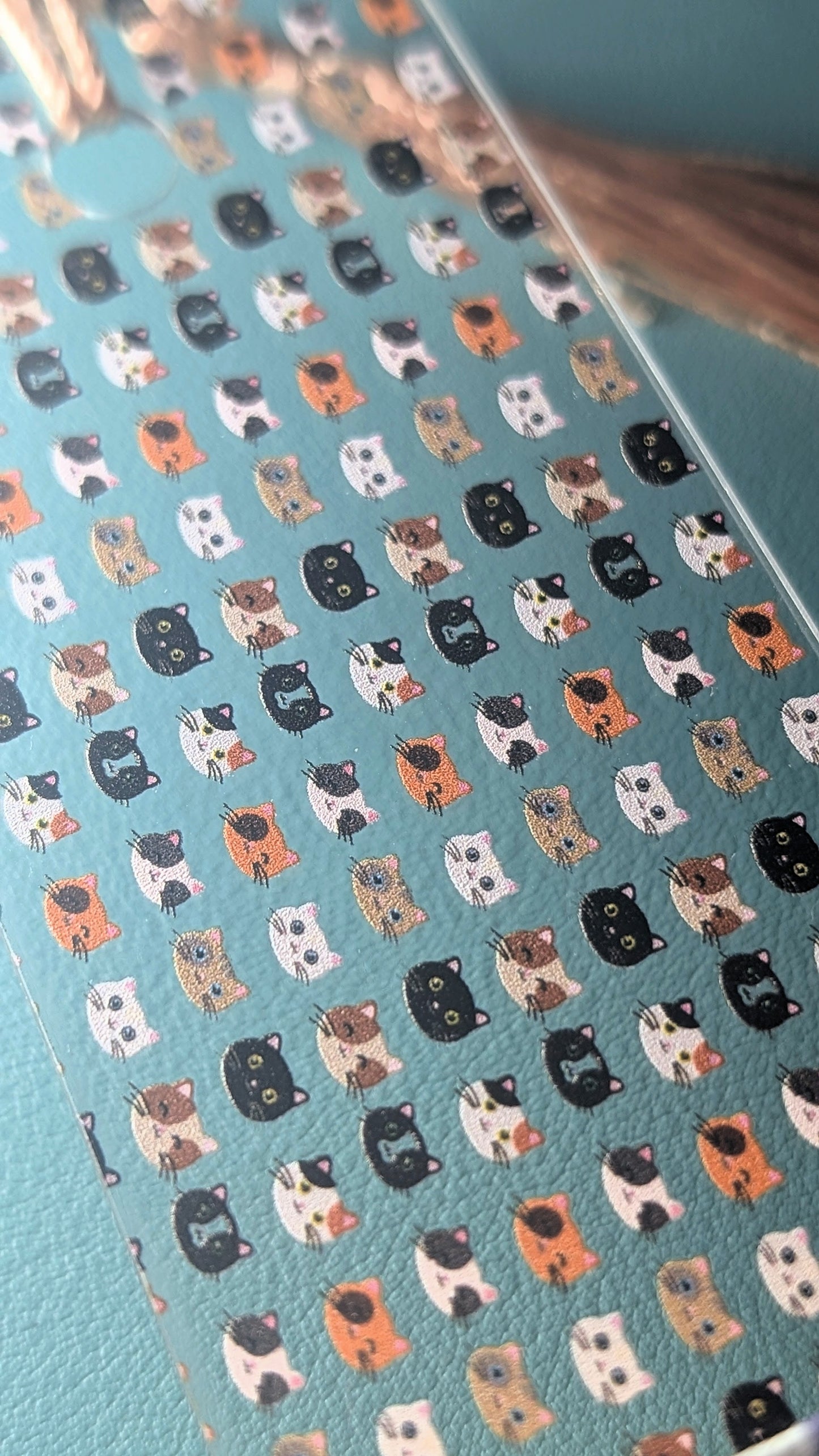 Cat Faces Acrylic Bookmark | Cute Gift for Cat Lovers