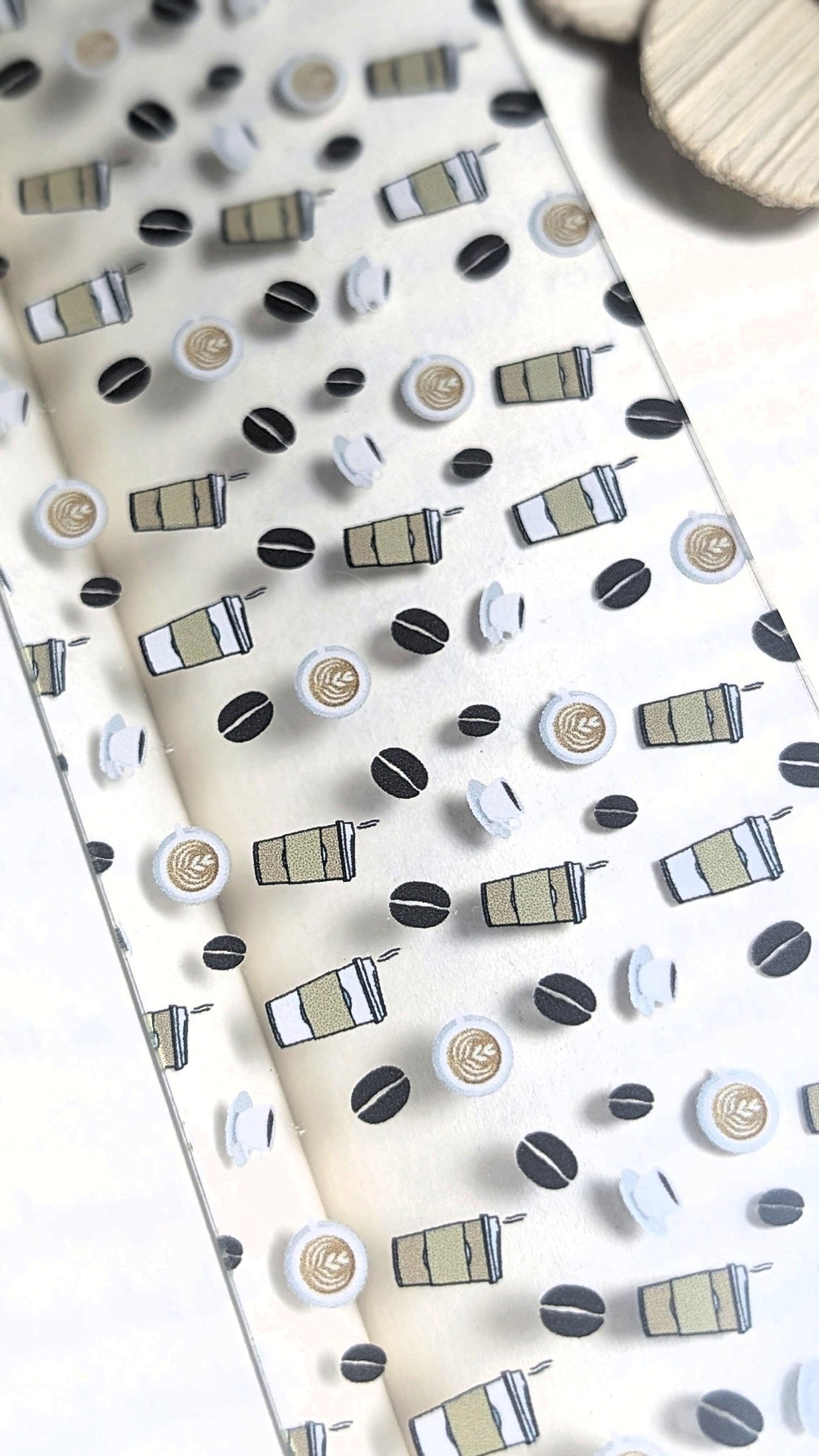 Coffee Lover Acrylic Bookmark | Cute Café Reader Gift