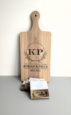 Personalized Couples Marble & Wood Coasters (Set of 4)
