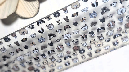 Dog Faces Acrylic Bookmark | Cute Puppy Gift for Book Lovers