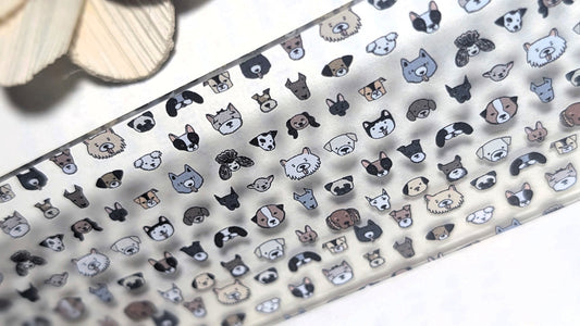 Dog Faces Acrylic Bookmark | Cute Puppy Gift for Book Lovers