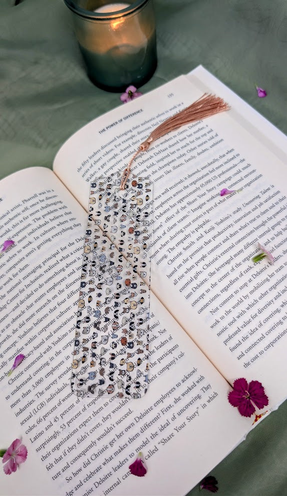 Dog Faces Acrylic Bookmark | Cute Puppy Gift for Book Lovers
