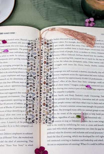 Dog Faces Acrylic Bookmark | Cute Puppy Gift for Book Lovers