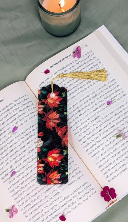 Flower Acrylic Bookmark | Stained Glass Book Lover Gift