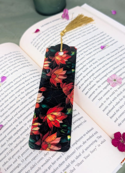 Flower Acrylic Bookmark | Stained Glass Book Lover Gift