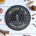 Welcome to the Beach House Engraved Slate Coasters