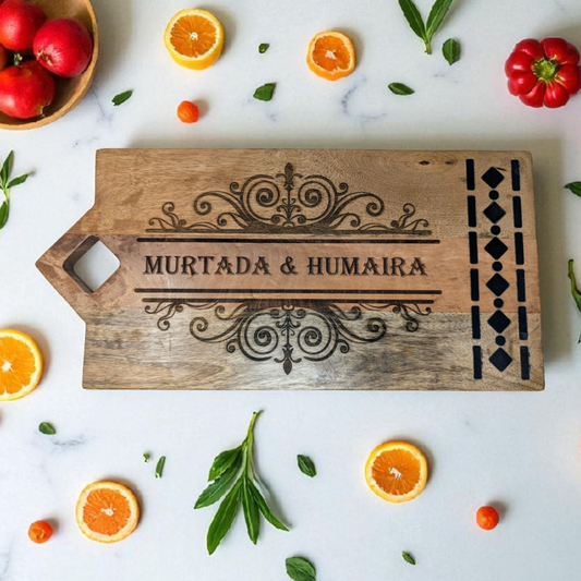 Personalized Engraved Charcuterie Board – Personalize with Names