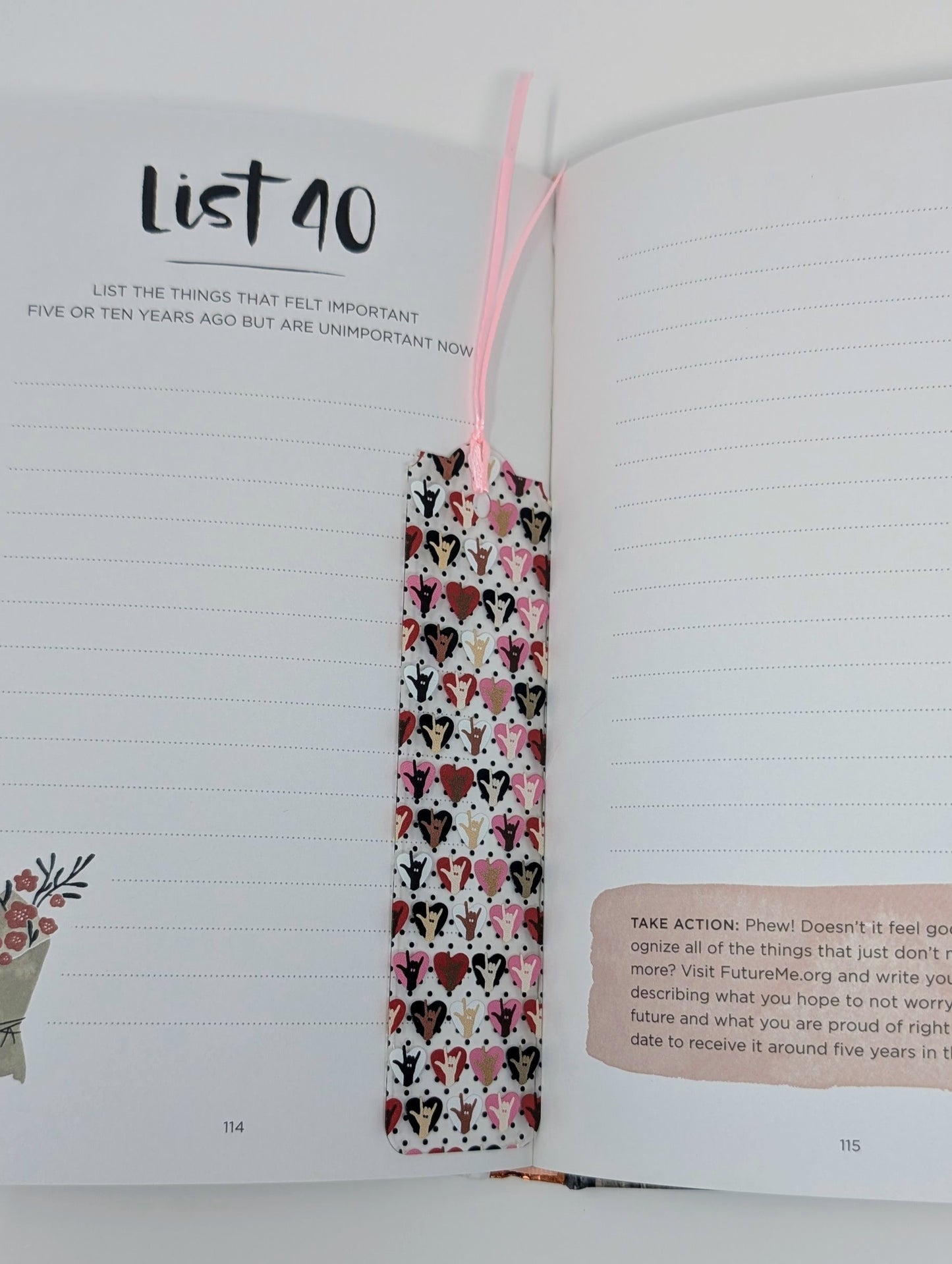 ASL “I Love You” Bookmark