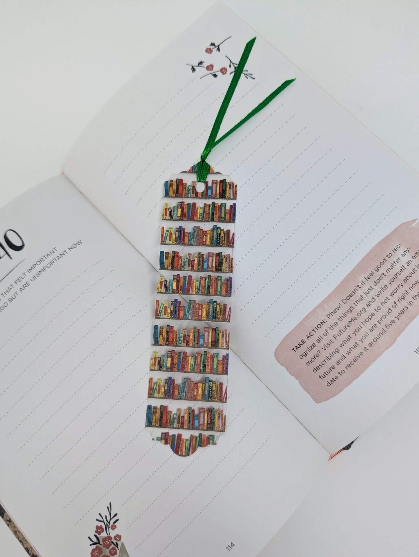 Colorful Bookshelf Bookmark