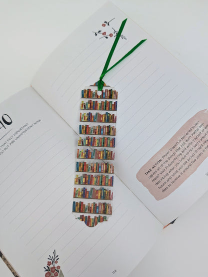 Colorful Bookshelf Bookmark