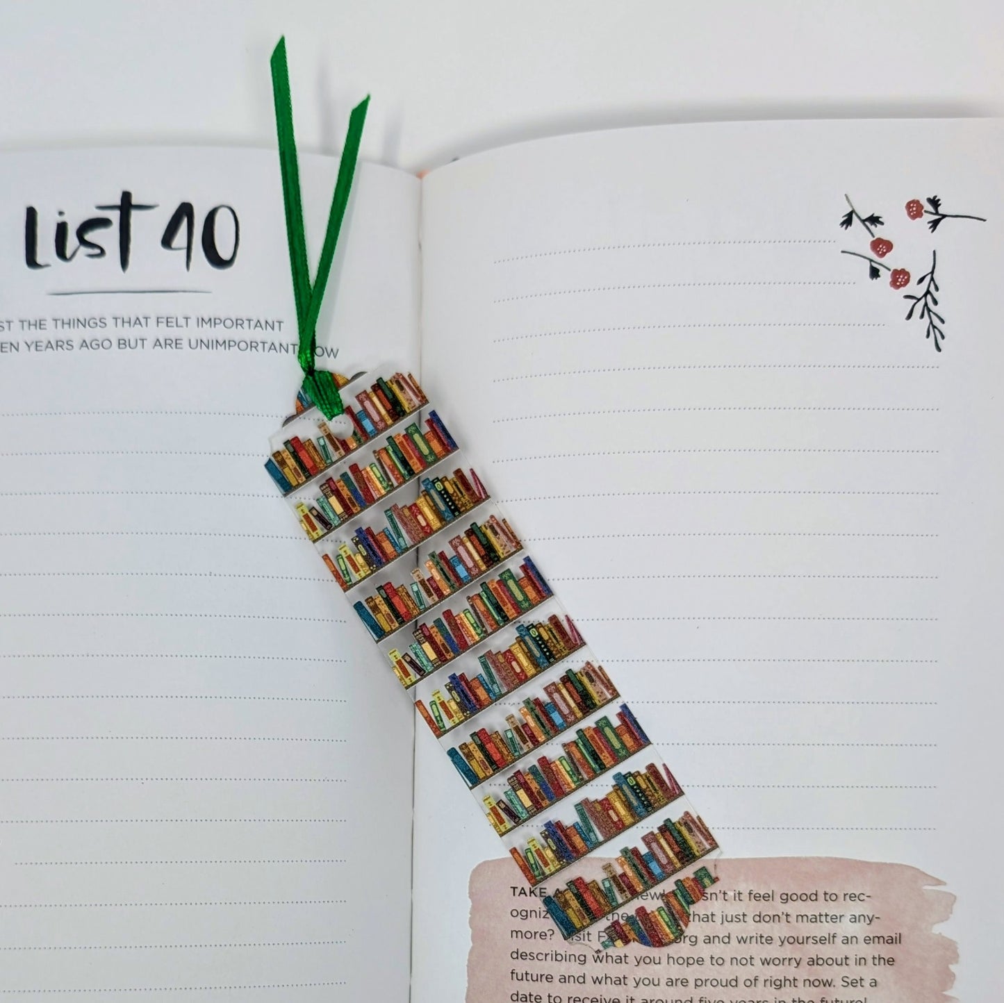 Colorful Bookshelf Bookmark