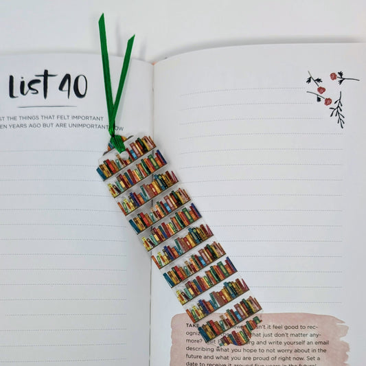 Colorful Bookshelf Bookmark