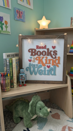 Read Books, Be Kind, Stay Weird Wood Sign