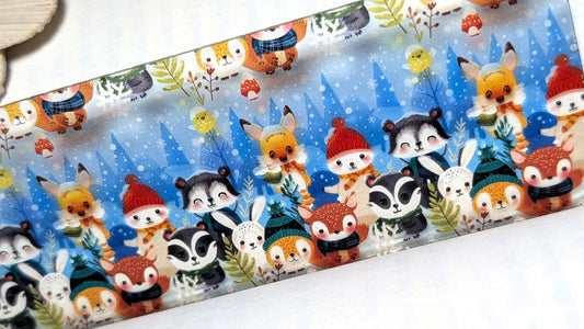 Woodland Animals Acrylic Bookmark | Cute Winter Book Lover Gift