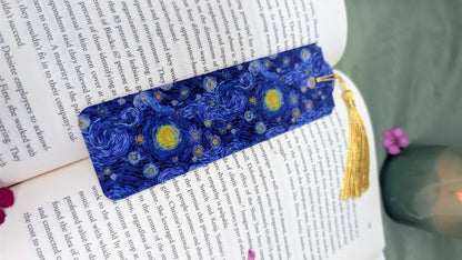 The Starry Night Acrylic Bookmark | Van Gogh Art Book Lover Gift