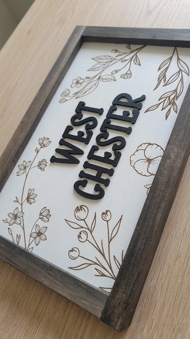 Custom State & City Wood Sign | Personalized Location Sign | Housewarming & Realtor Gift