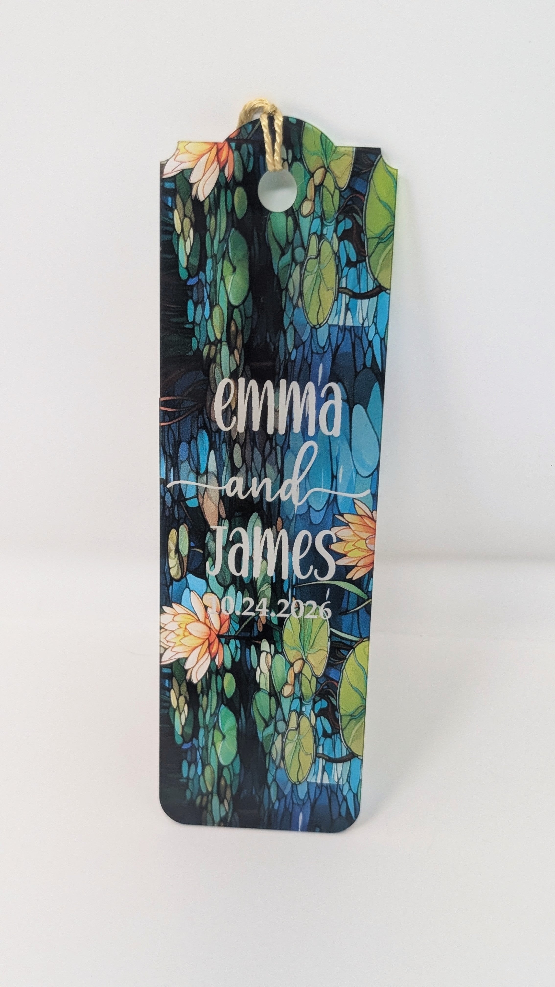 Personalized Wedding Save the Date Bookmarks, Wedding Favors