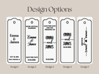 Personalized Wedding Save the Date Bookmarks, Wedding Favors