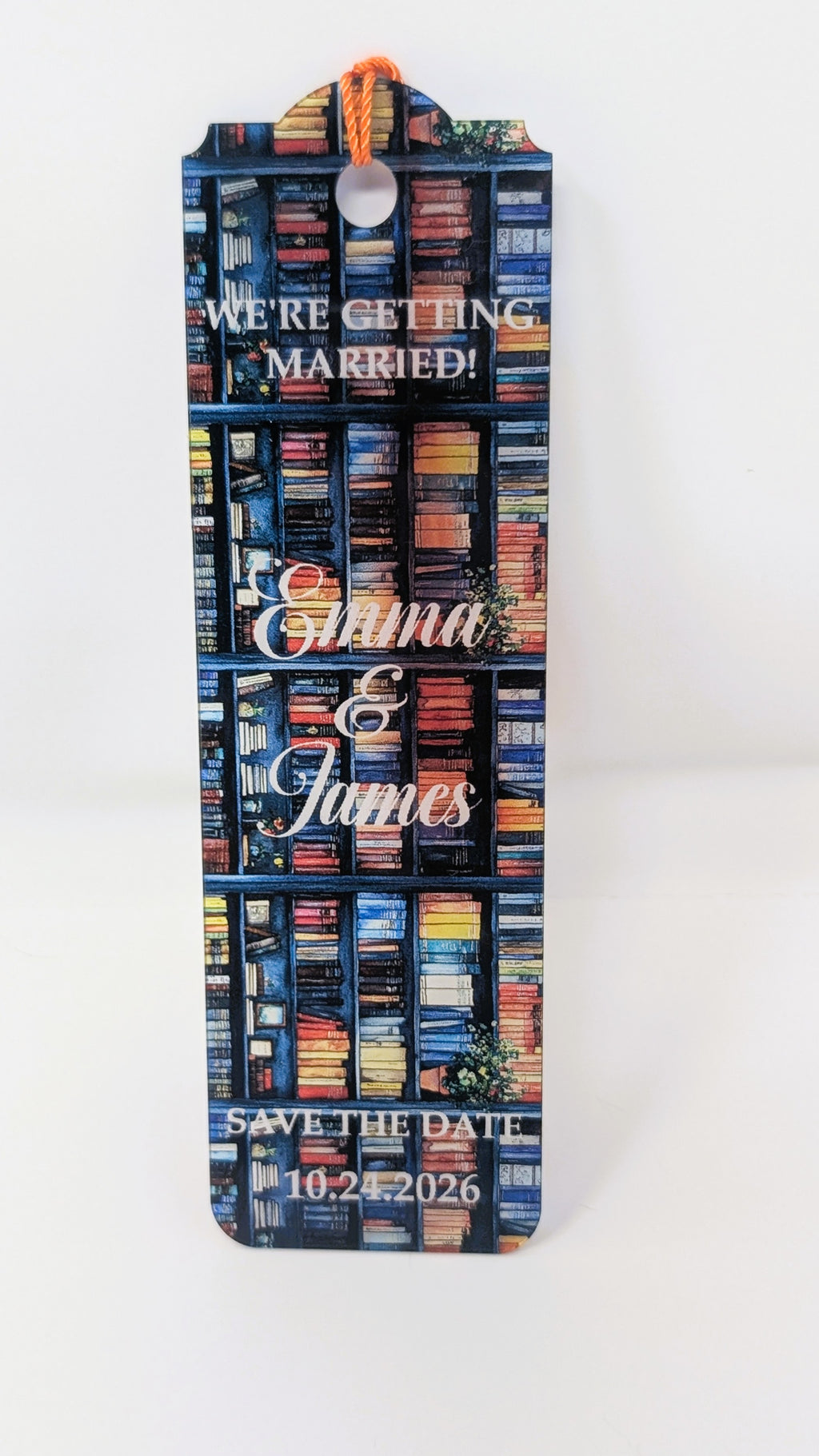 Personalized Wedding Save the Date Bookmarks, Wedding Favors
