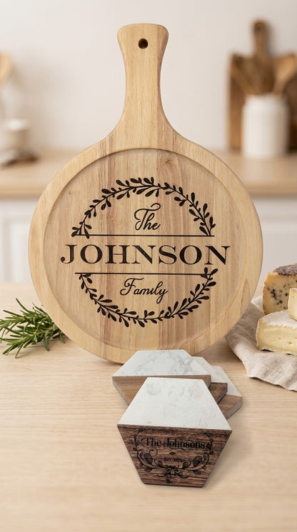 Personalized New Home Gift Basket | Custom Family Name Housewarming Set | Realtor Closing Gift