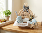 Family Name Housewarming Gift Basket – Round Board