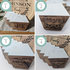 Personalized Marble & Wood Coasters (Set of 4)