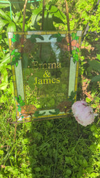 Custom Faux Stained Glass Wedding Sign