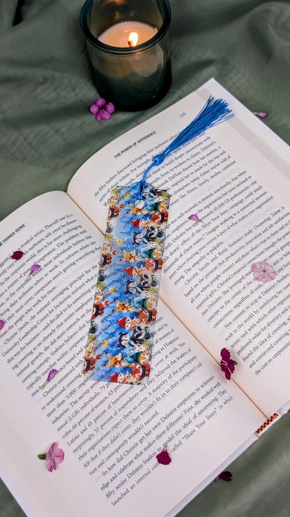 Woodland Animals Acrylic Bookmark | Cute Winter Book Lover Gift