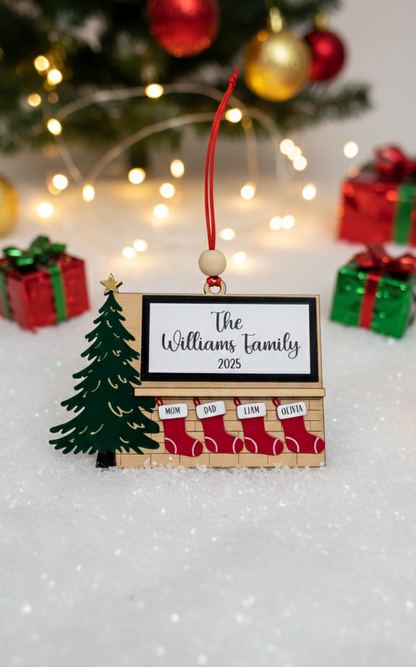 Personalized Family Stockings Ornament – Custom Family Christmas Keepsake