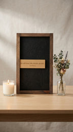 Custom Quote Wood Sign, Framed Floral Engraved Wall Art